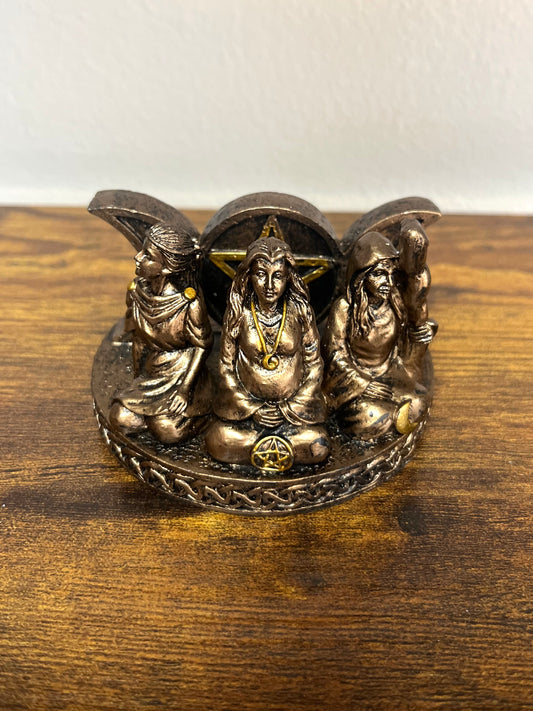 Mother Maiden Crone Candle Holder